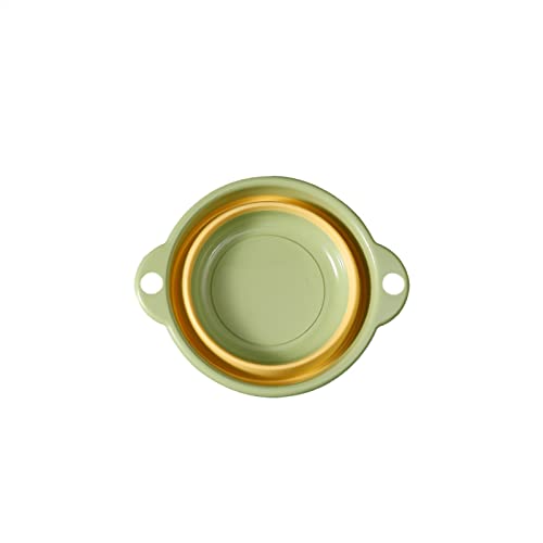 KIMISS Collapsible Wash Becken, PP TPR -Material Hochglanz Oberflächenkleidung Resistant Faltbares Design Tragbar Haltbar (Green) von KIMISS