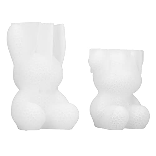 KIMISS DIY -Kristall -Silikonform Süßes 3D Tierdesign, BLE und Wiederverwendbare Silikonformen für Handgefertigte Dekoration Kaninchen und Bärenformen von KIMISS
