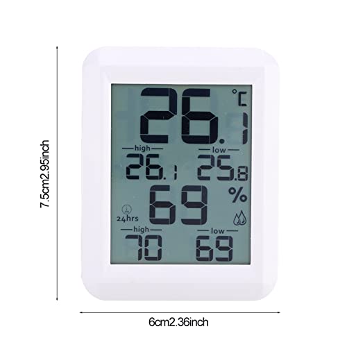 KIMISS Digital Hygrometer Innenthermometer-Temperatur- und Feuchtigkeitsmonitor mit Magnetischer Unterstützung und Leicht zu Lesen 2,7-Zoll KIMISS Digital Hygrometer Innenthermometer-Temperatur- und Feuchtigkeitsmonitor mit Magnetischer Unterstützung und Leicht zu Lesen 2,7-Zoll von KIMISS