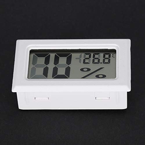 KIMISS Digitales Innenhygrometer -Thermometer mit Großem LCD -Bildschirm, Feuchtigkeitsmonitor, Gewächshaus Genaue Messwerte (WHITE) von KIMISS