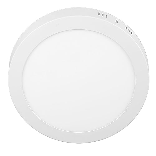 KIMISS Dünne Runde LED -Flush -Deckenleuchte 18W Helles 6000k Weißes Licht für Küche, Schlafzimmer, Flur Energieeffiziente Flache Plattenbeleuchtung von KIMISS