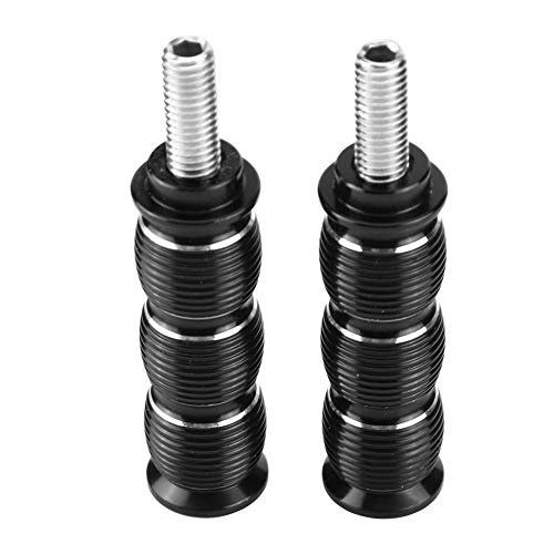 KIMISS Edelstahl Motorrad Bremse Kupplung Gangschaltung Pedal Hebel Bremspedal Peg verschieben für 2015-2018 1 * Shift Peg + 1 * Brake Peg(Schwarz) von KIMISS