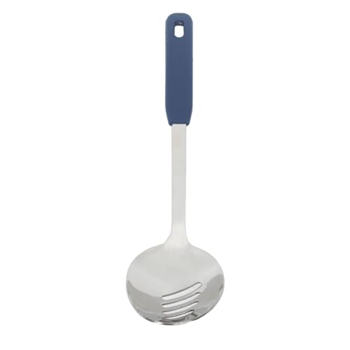 KIMISS Edelstahl -Servierlöffel mit Hängendes Loch - Spülmaschinensicherer Kochlöffel für Suppen, Basteln und Mischen 33 Cm Langes Küchenutensilien für Heim und Restaurantgebrauch (Silikongriff KIMISS Edelstahl -Servierlöffel mit Hängendes Loch - Spülmaschinensicherer Kochlöffel für Suppen, Basteln und Mischen 33 Cm Langes Küchenutensilien für Heim und Restaurantgebrauch (Silikongriff von KIMISS