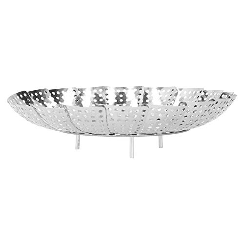 KIMISS Edelstahl Stahlverrückte Dampfplattenregal - Verstellbares Dampfschale für Obst, Gemüse und Mehr - Küchenkorb Zum Kochen und Abkühlen KIMISS Edelstahl Stahlverrückte Dampfplattenregal - Verstellbares Dampfschale für Obst, Gemüse und Mehr - Küchenkorb Zum Kochen und Abkühlen von KIMISS
