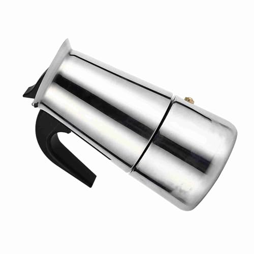 KIMISS Edelstahlkaffee -Perkolator 100 Ml - Heimwerker, Ergonomisches Griff, Schnelles Brauen, Leicht zu Reinigende, Induktionskompatibel (200ML) von KIMISS