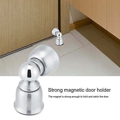 KIMISS Edelstahlmagnet -Türstopper - Starker Magnet Tür Fang für Zuhause Einfache Installationswand und Fußmontage Türhalter von KIMISS