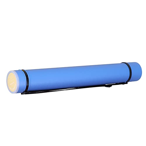 KIMISS Erweiterbares Wasserdichtes Posterrohr mit Riemen, Karten mit Großer Kapazitätshosedokument -Dokumenten, Blaupausen, Kunstwerke und Poster (BLUE) von KIMISS