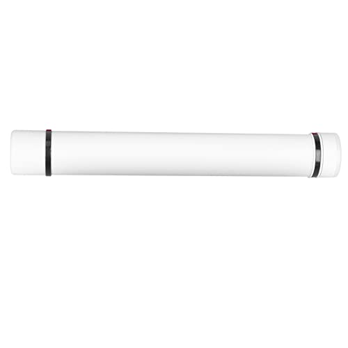 KIMISS Erweiterbares Wasserdichtes Posterrohr mit Riemen, Karten mit Großer Kapazitätshosedokument -Dokumenten, Blaupausen, Kunstwerke und Poster (WHITE) von KIMISS