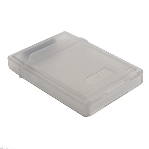 KIMISS Festplatten-Aufbewahrungsbox Festplatten-Aufbewahrungsbox ABS 2,5-Zoll-Festplatten-Aufbewahrungsbox ABS-Material HDD Ssd Staubdichter und Antistatischer Schutzkoffer (Weiß) (Grau) von KIMISS
