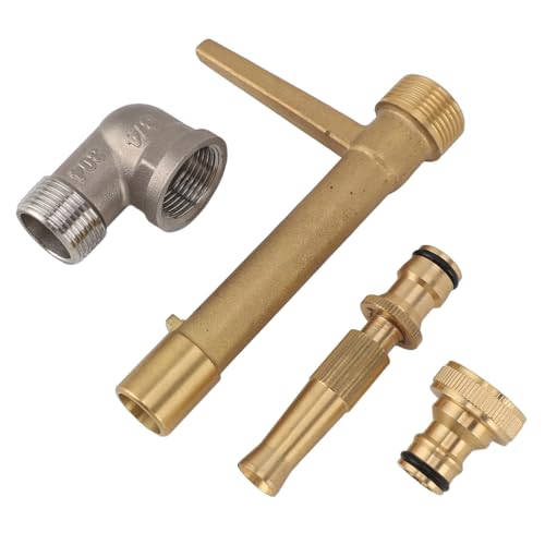 KIMISS G3/4 Messing Schnellwassereinlassventilschlüssel, Schnellkupplungsventilschlüssel für Bewässerungssystem und Lecknachweis von KIMISS
