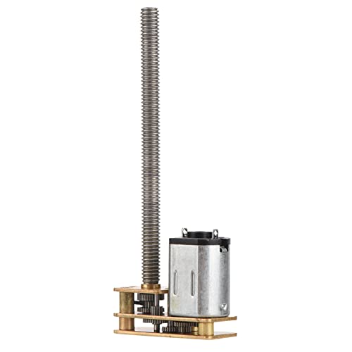 KIMISS High DC -Zahnradmotor 1024GA20 6V/12V -Gewinde N20 mit M4 X 55 mm Welle, 200 U/min, Ideale Robotik, Elektronik und Projekte (12 V 60 U/min) von KIMISS