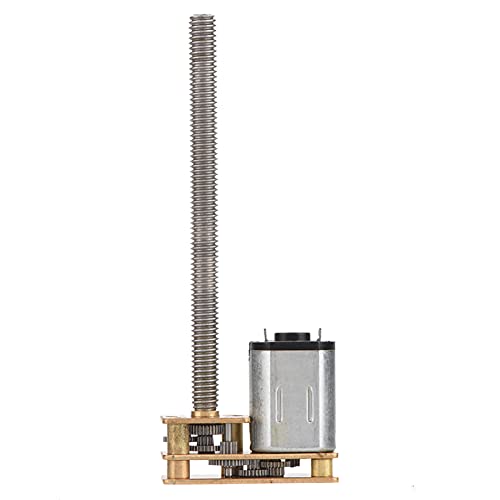 KIMISS High DC -Zahnradmotor 1024GA20 6V/12V -Gewinde N20 mit M4 X 55 mm Welle, 200 U/min, Ideale Robotik, Elektronik und Projekte (12V 100RPM) von KIMISS