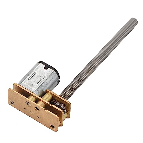 KIMISS High DC -Zahnradmotor 1024GA20 6V/12V -Gewinde N20 mit M4 X 55 mm Welle, 200 U/min, Ideale Robotik, Elektronik und Projekte (6 V 1000 U/min) von KIMISS