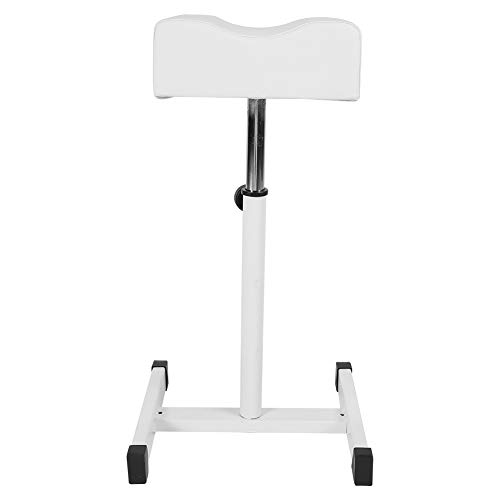 KIMISS Höhe Rolling Stuhlstuhl mit Weichem Kissen, Metallrahmen, Ideales Haus, Salon, Spa, Nagel Shop, Weiß von KIMISS