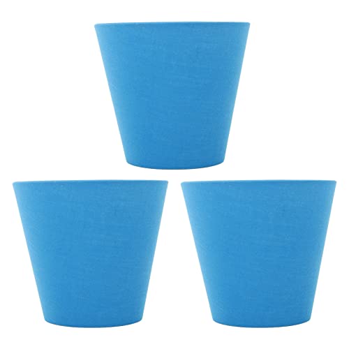 KIMISS Innovative 3PCS -Stoff -Stoff Lampenschirm Staubabdeckung, Moderner E14 Interventionstyp für Schlafzimmer Am Bett, Weiches Beleuchtung und Sicherheitsdesign (BLUE) von KIMISS