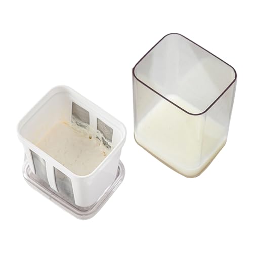 KIMISS Joghurtsieb mit Extra Feinem Maschenbeutel und Transparenter Abdeckung - Multifunktionaler Käsefilter für Hausgemachte Griechische Joghurt, Sojamilch und Käse von KIMISS