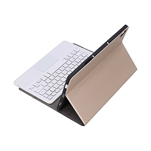 KIMISS Kabellose Tastatur Abnehmbar, Computerzubehör mit Flip-Phones für Durable Phone Verizon Kunstleder-CoverBlack (Gold) von KIMISS