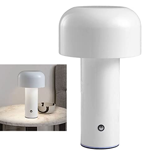 KIMISS LED -Pilztischlampe mit Dimmbaren 3 -Farben LED Lichtperlen für Bett, Wohnzimmer oder Als (WHITE) von KIMISS