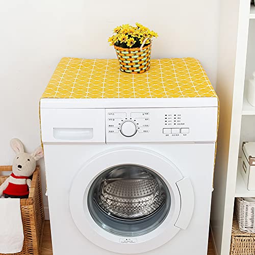 KIMISS Mehrzweck-Baumwoll-Leinenstaubsicherer Deckschutzschutz für Kühlschrank, Waschmac & Tisch-Soft & Fleckenresistent 51 ”x 21” (55 * 130 cm 51x21inch) von KIMISS