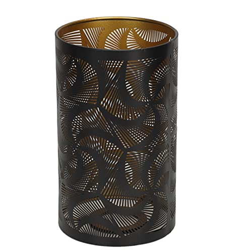 KIMISS Moderne Schwarz Geschnitzte Metalllampenschatten, Hohle Windmühlendesign E27 E26 Tischlampen, Abnehmbarer Eisenlichtabdeckung von KIMISS