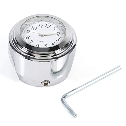 KIMISS Motorraduhr Lenkeruhr Motorraduhr, 1" Motorraduhrhalterung Lenkeruhr Motorradlenkeruhren Motorrad Weiß Zeit, 1 Zoll Lenkeruhr zu montieren KIMISS Motorraduhr Lenkeruhr Motorraduhr, 1" Motorraduhrhalterung Lenkeruhr Motorradlenkeruhren Motorrad Weiß Zeit, 1 Zoll Lenkeruhr zu montieren von KIMISS