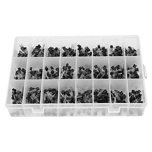 KIMISS NPN PNP Transistor -Sortiment -Kit 840pcs Bis 92 2N2222A 2N3904 für Elektronikprojekte KIMISS NPN PNP Transistor -Sortiment -Kit 840pcs Bis 92 2N2222A 2N3904 für Elektronikprojekte von KIMISS