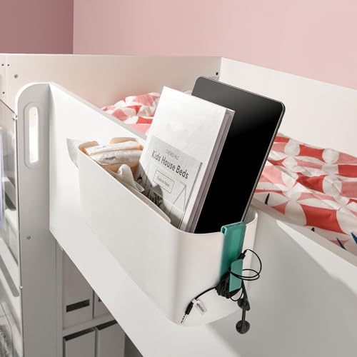 KIMISS Nachthängelkorb für Schlafsaal und Wohnzimmer - Multifunktionaler Organizer für Zeitschriften, Telefone und Getränke (GREEN) von KIMISS