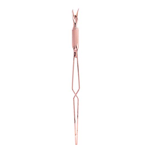 KIMISS Nagelformung Nagelkleberentfernung Klemme - Edelstahl -Clamp/Holder Maniküre Werkzeug für Nagelkunst Roségold Finish (Roségold) von KIMISS