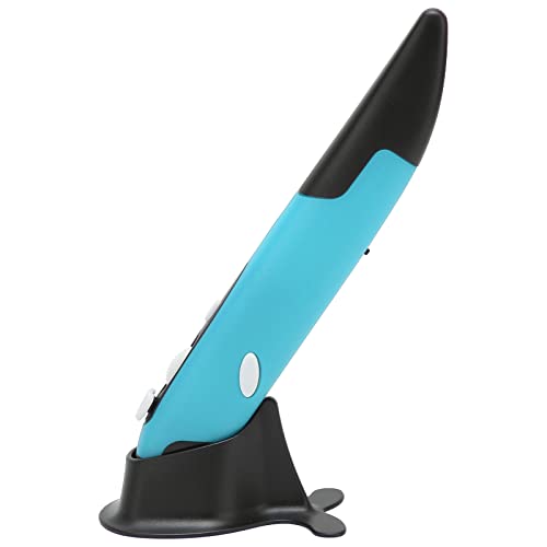 KIMISS Optische Stiftmaus für Drahtlose, 2,4 GHz USB Wireless Air Maus für PC, Laptop, Einstellbare 800/1200/1600 DPI mit Niedriger Spannungsalarm (Blue) von KIMISS