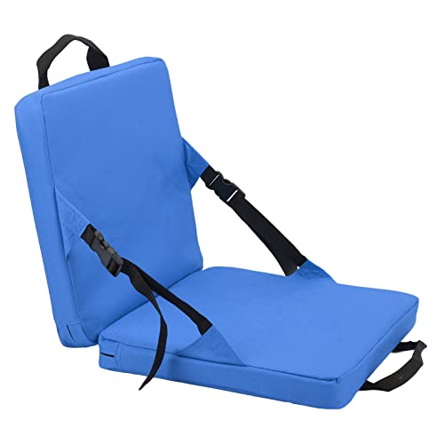 KIMISS Outdoor Faltbarer Stuhl, Rückenlehne für Stadion und Strand B0c2hgx2nf Strand mit Rückenlehne Weiches Schwammkissen (Blau) von KIMISS