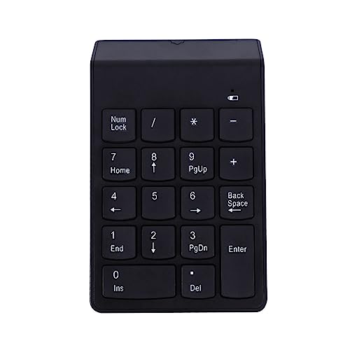 KIMISS Pro 2.4G Kabelloser, Ultraschlanker Ziffernblock, 18 Tasten -USB-Ziffernblock mit Automatischem Schlafmodus, Ideal für Notebook-Benutzer, Batteriebetrieben von KIMISS