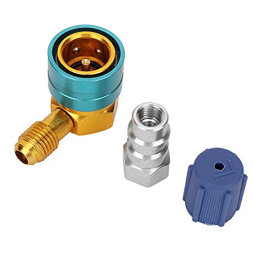 KIMISS R1234YF zu R134A Niederdruck-Schnellverschluss-Adapter – Robustes Aluminium, hohe Kompatibilität für Fahrzeugklimaanlagen von KIMISS