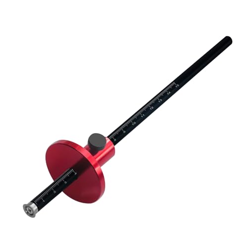 KIMISS Radmarkierungslehre – Anreißnadel aus Aluminiumlegierung im europäischen Stil für Holzbearbeitung und Messung, Präzisionsskala von KIMISS