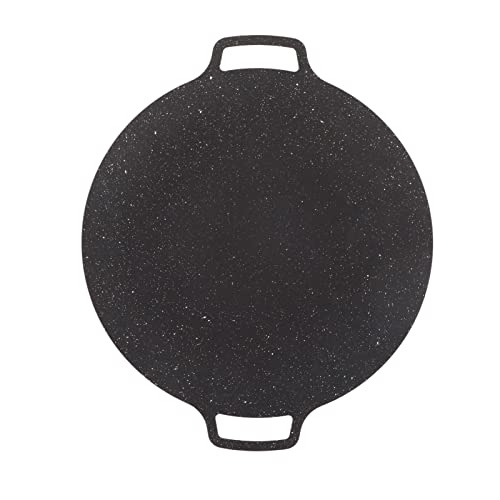 KIMISS Runde BBQ Grill Pfanne mit Aufbewahrungstasche - Nicht -Spick Grill für Camping, Küche und Küche Im Freien (36 cm) von KIMISS