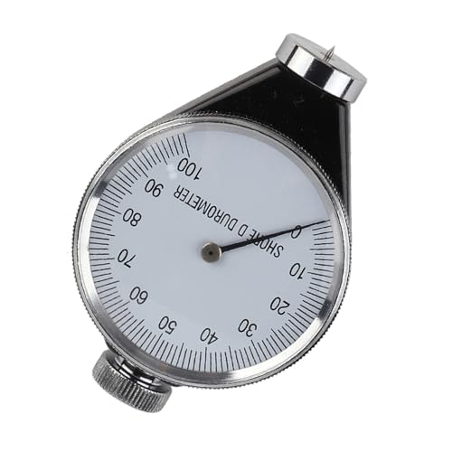 KIMISS Shore Typ D Gummi-Reifen-Durometer-Härten-Testermesser-Genauige 0-100 Gradmessung für Gummi, Kunststoffe, Acryl und Mehr (D) von KIMISS