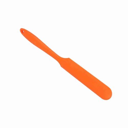 KIMISS Silikon -Backspatel -Creme Schaberpinsel Grünes Mix Teig Werkzeug für Glatte Kuchendekoration (ORANGE) von KIMISS