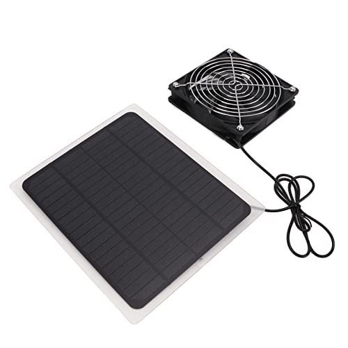 KIMISS Solar -Lüfter -Kit für Gewächshaus und Hühnerkoops 10W Wasserdichte Solarbetriebene Abgasbeatmung von KIMISS