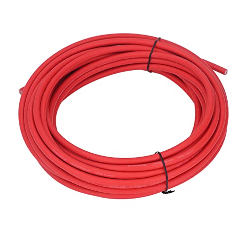 KIMISS Solarplattendrahtverlängerungskabel - ² Doppelschicht -Isolierung XLPE Kupfer Kupfer PV Draht Photovoltaiksysteme mittel und Niedrige Spannungsstromkabeln (Rot 20 m/65,6 Fuß) von KIMISS