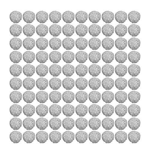 KIMISS Tabakpfeifen-Kugelsieb Tabakpfeifen-Kugelsieb Edelstahl 100 Stück Tabakpfeifen-Kugelsieb Filter 16 Mm Edelstahl Waschbar Zum Rauchen von KIMISS