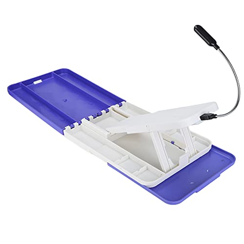 KIMISS Tragbare Faltbare Pediküre -Fußhalter mit LED -Arbeitslicht Ideal für Heimpediküre, Nagelpflege und Fußruhe Leichtes und Kompaktes Design für Alle Altersgruppen von KIMISS