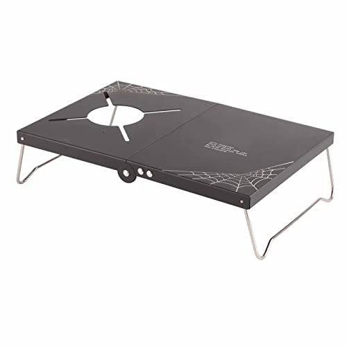 KIMISS Tragbarer Faltbarer Aluminiumlegierung Camping -Tisch für den Außenbereich - Mini Picknick Herd Tisch mit Aufbewahrungstasche von KIMISS