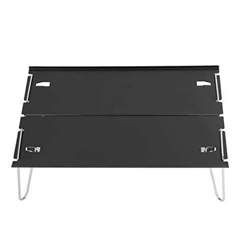 KIMISS Tragbarer Klappcamping -Tisch - Leichtes Aluminiumlegierung Mini Tisch für Outdoor Aktivitäten Kompaktes Design für Wandern, Picknicks und Reisen von KIMISS