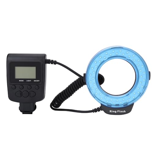KIMISS Tragbares 48 LED -Blitzlicht mit 9 Adapterringen, Fuji -SLR Kameras und Mehreren Modi Makrofotografie KIMISS Tragbares 48 LED -Blitzlicht mit 9 Adapterringen, Fuji -SLR Kameras und Mehreren Modi Makrofotografie von KIMISS