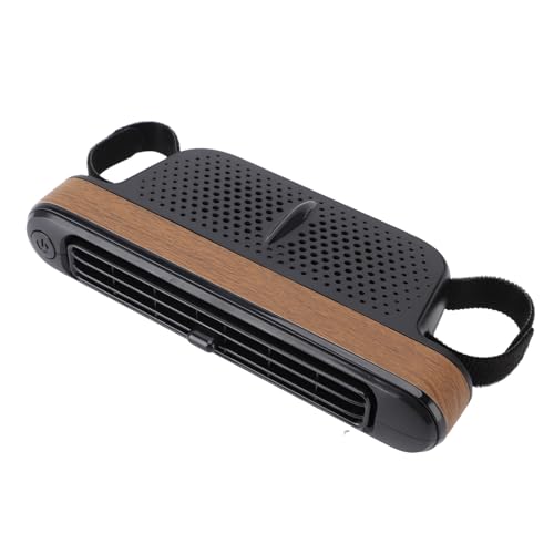 KIMISS USB -Autositzventilator mit 3 Windgeschwindigkeiten - Liegergeräuschend Leistungsstarker, Bladerloser Kühlventilator für den Rücksitzkomfort für und Haustiere (Holzfarbe) von KIMISS