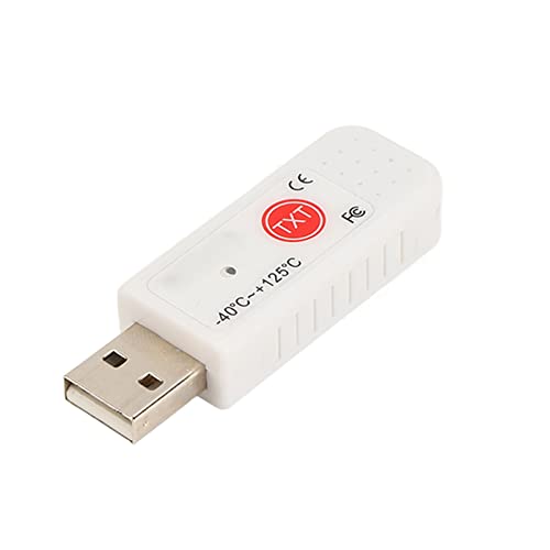 KIMISS USB -Computerthermometer - Doppeltemperatursensor mit Hyperbola Display für Innen-/Außenmonit Datenlogger und Alarm für PC Ideal für Lagern, Gewächshäuser und Mehr von KIMISS