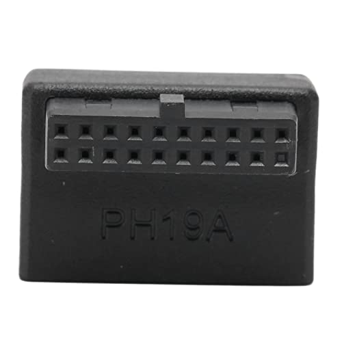 KIMISS USB -Frontplattenadapter 90 ° Ellbogen - USB 3.0 19pin Bis 20pin Header für Langlebiges ABS Design (Tippe A) von KIMISS