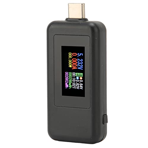 KIMISS USB-Spannungstester Spannungs-Strom-Tester Abs USB-Tester Echtzeit-Erkennung IPS HD-Display Hohe Genauigkeit Abschaltspeicher USB-Spannungsmesser von KIMISS