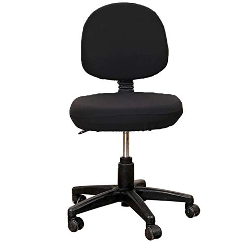 KIMISS Universal Stuhl Covers Set - Dehnbare Abzüge für Haus- und Stühle, 2 PCs Schutzdesign, Leicht zu Waschen und die Meisten Stuhlstile zu Fügen (Black) von KIMISS