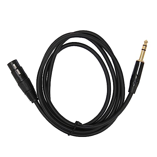 KIMISS XLR Weiblich Bis 1/4 Zoll Kabel, Hochleistungs -3Pin XLR Bis 6,35 Mm Stecker für Studio und Live -Aufführung, Ausgeglichenes Interconnect Kabel (#2) von KIMISS