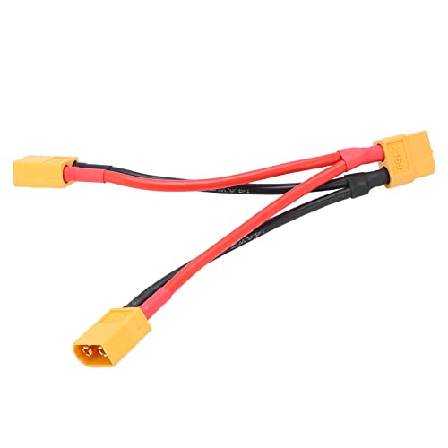 KIMISS XT60 Dual Extension Y Splitter -Kabel RC -Batterien 1 Weibliche Bis 2 Männliche Silikondrahtadapter Adapter, die mit Verschiedenen RC Modellen Kompatibel Ist KIMISS XT60 Dual Extension Y Splitter -Kabel RC -Batterien 1 Weibliche Bis 2 Männliche Silikondrahtadapter Adapter, die mit Verschiedenen RC Modellen Kompatibel Ist von KIMISS